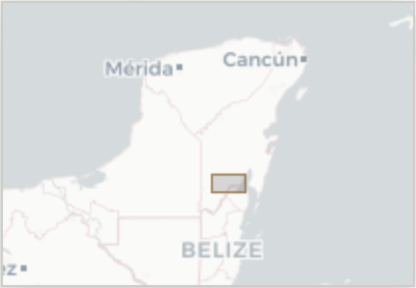 Southern Quintana Roo locator map